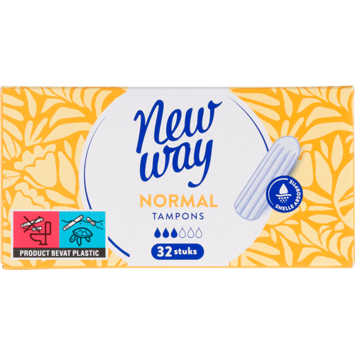 Foto van New Way Tampons normaal op witte achtergrond