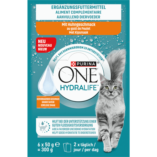 Foto van Purina One Kattenvoer hydralife kip op witte achtergrond