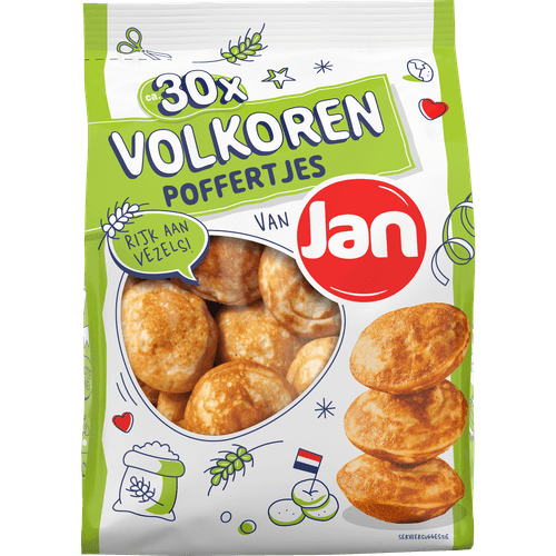 Foto van Jan Poffertjes Volkoren op witte achtergrond