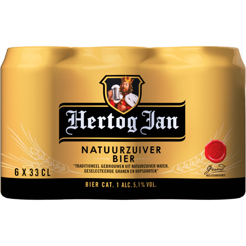 Foto van Hertog Jan Pilsener 6x33 cl op witte achtergrond