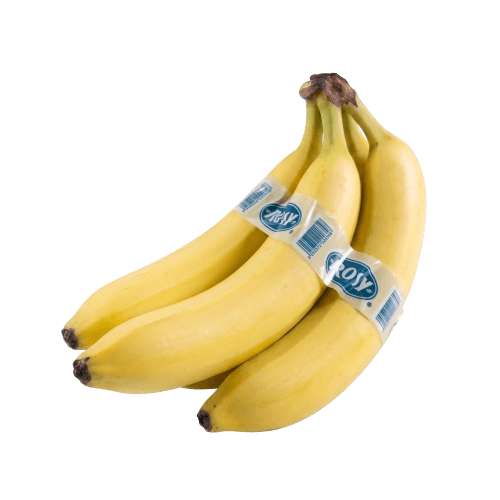 Foto van Bananen op witte achtergrond