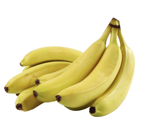 Foto van Bio fairtrade bananen op witte achtergrond