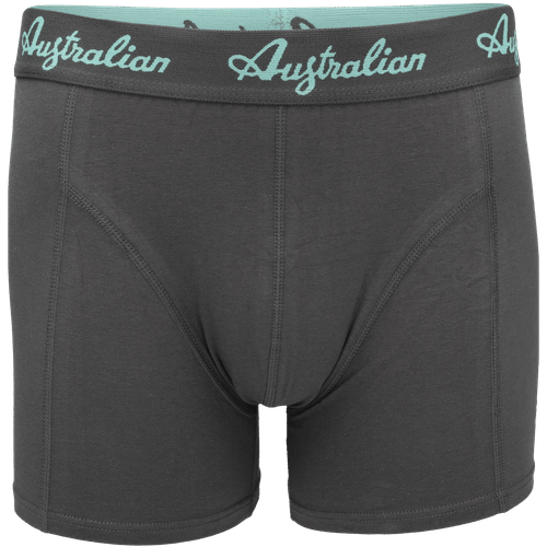 Foto van Australian herenboxershorts op witte achtergrond