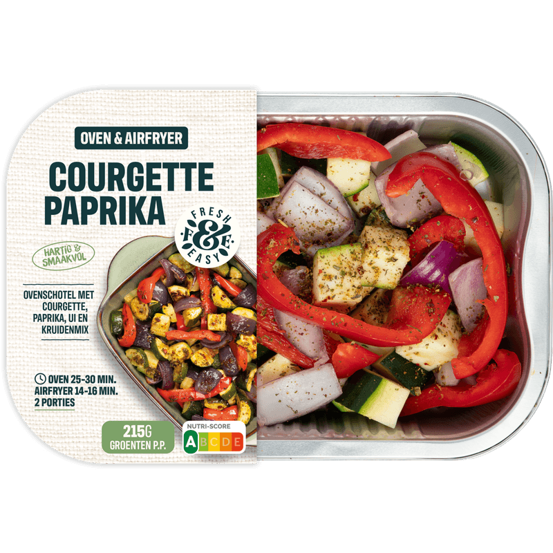 Fresh & easy Ovenschotel courgette paprika