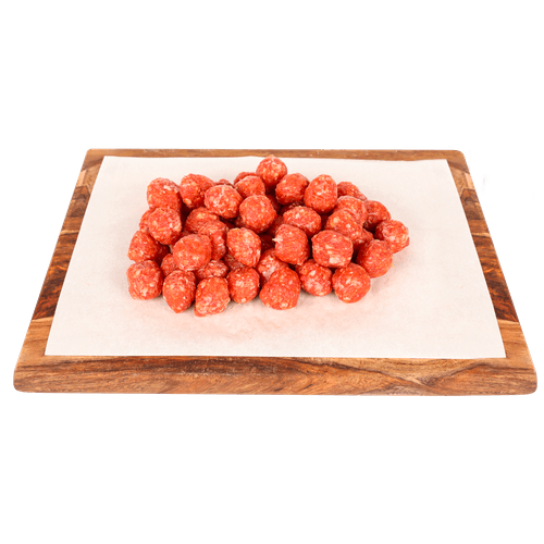 Foto van DekaVers Biologisch Bio rundersoepballetjes op witte achtergrond