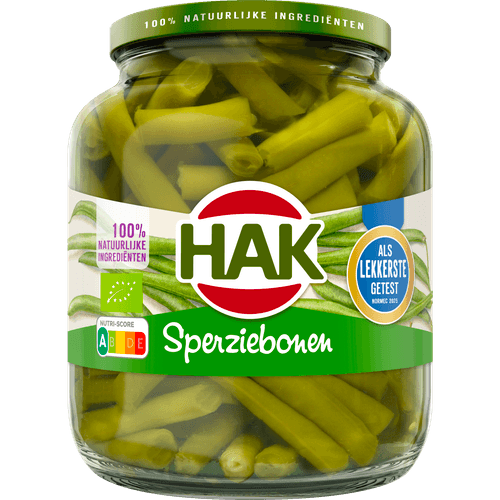 Foto van Hak Sperziebonen fijn gebroken op witte achtergrond