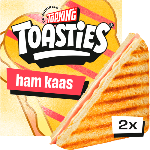 Foto van Topking Tosti ham kaas 2 stuks op witte achtergrond