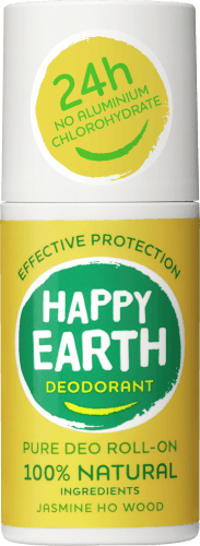 Foto van Happy Earth Deoroller jasmine ho wood op witte achtergrond
