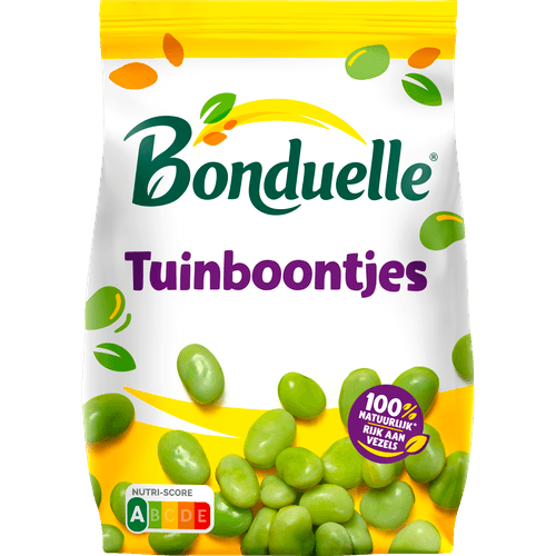 Foto van Bonduelle Tuinbonen extra fijn op witte achtergrond