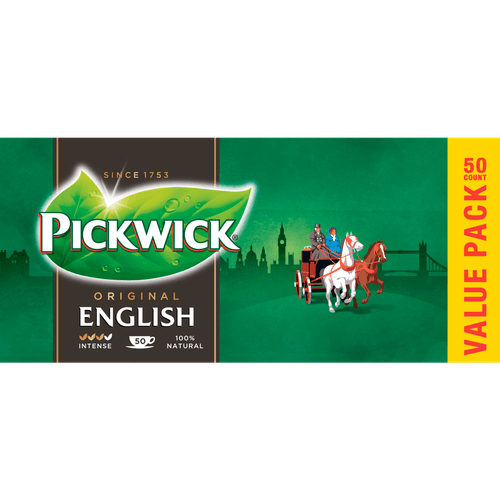 Foto van Pickwick English zwarte thee voordeelpak op witte achtergrond