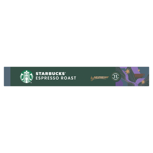 Foto van Starbucks Koffiecups espresso dark roast sterkte 11 op witte achtergrond