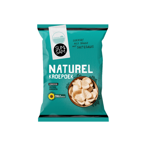 Foto van Sum & Sam Kroepoek naturel op witte achtergrond