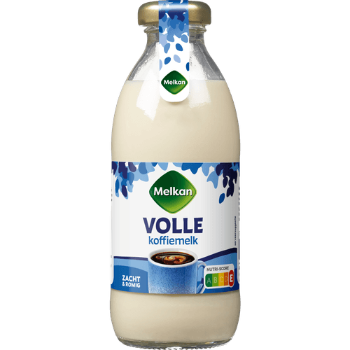 Foto van Melkan Koffiemelk vol op witte achtergrond