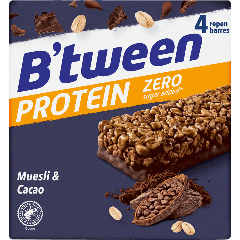 Hero Btween protein muesli & cacao 4 st.