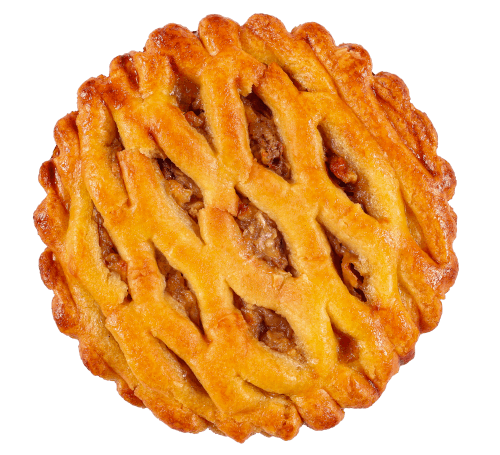 Foto van Roomboter appelkoek 100 g op witte achtergrond