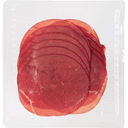 Foto van DekaVers Paardenrookvlees op witte achtergrond