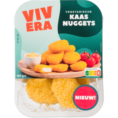 Foto van Vivera Kaas nuggets op witte achtergrond
