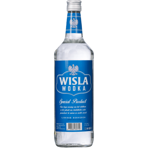 Foto van Wisla Wodka op witte achtergrond