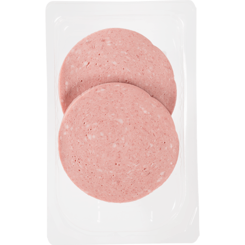 Foto van DekaVers Blikboterhamworst dik op witte achtergrond