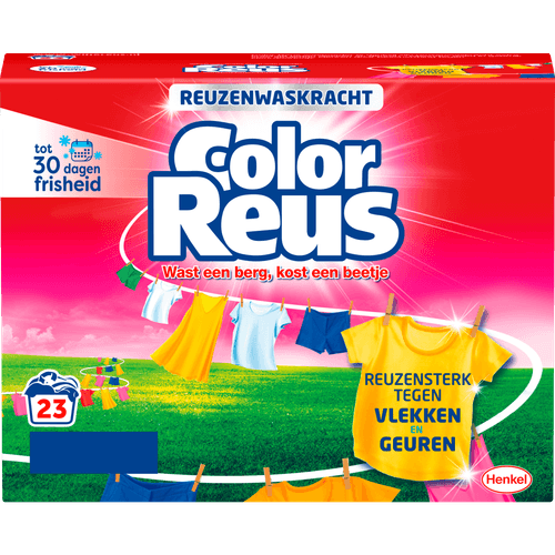 Foto van Color Reus Wasmiddel poeder 23 wasbeurten op witte achtergrond