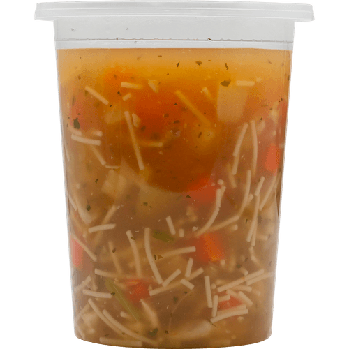 Foto van DekaMarkt Kippensoep op witte achtergrond