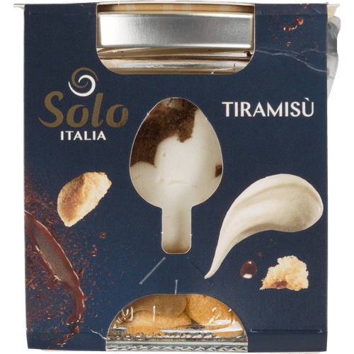 Foto van Solo Italia Tiramisu op witte achtergrond