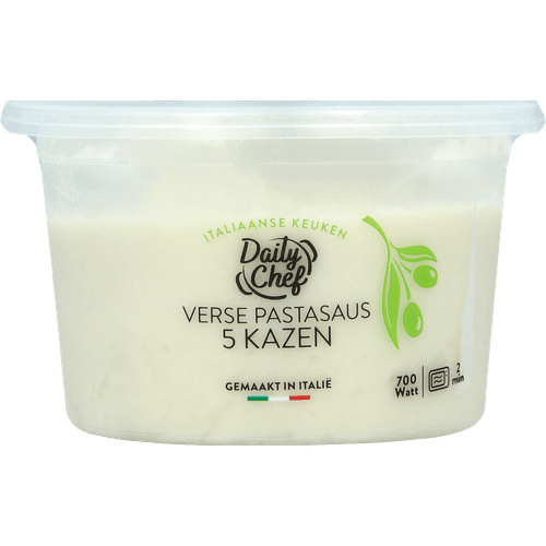 Foto van Daily Chef Pastasaus 5 kazen op witte achtergrond