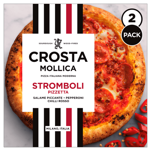 Foto van Crosta & Mollica Stromboli pizzetta op witte achtergrond