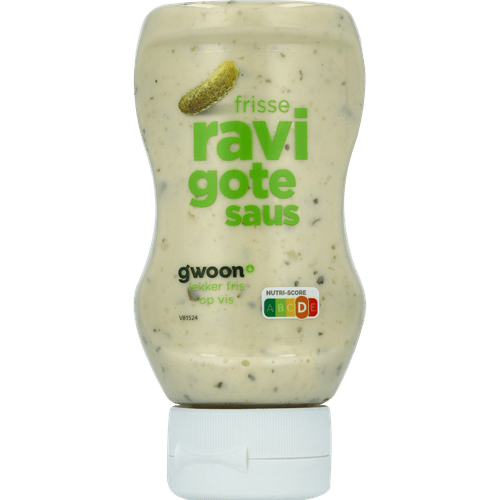 Foto van G'woon Ravigottesaus op witte achtergrond