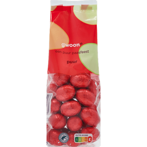 Foto van G'woon Eitjes massief puur op witte achtergrond