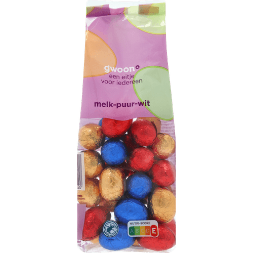 Foto van G'woon Eitjes massief assorti op witte achtergrond