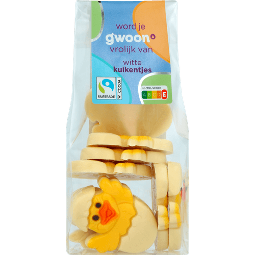 Foto van G'woon Kuikentjes wit op witte achtergrond