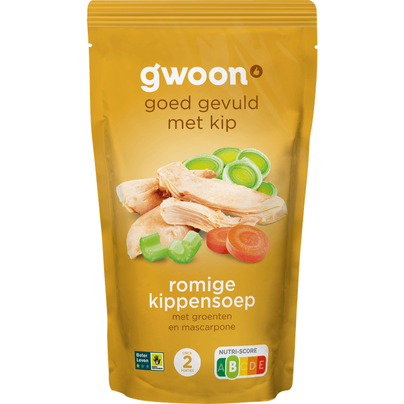 G'woon Soep in zak romige kippensoep