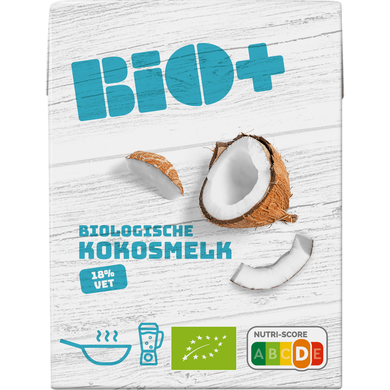 Bio+ Kokosmelk 18% vet
