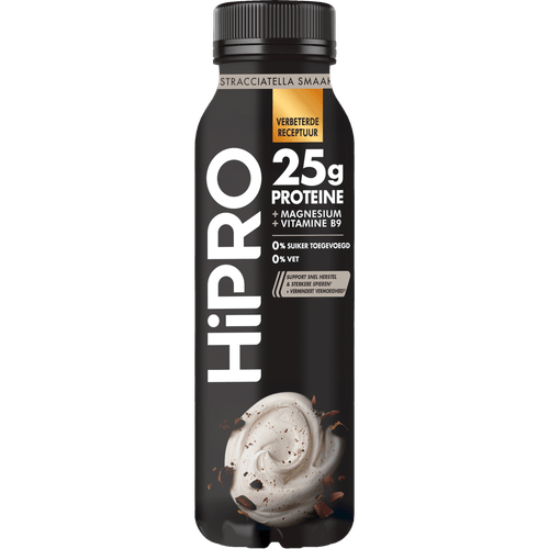 Foto van HiPRO Proteine drink stracciatella op witte achtergrond