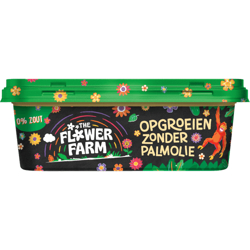 Foto van Flowerfarm Smeren zonder palmolie opgroeien op witte achtergrond
