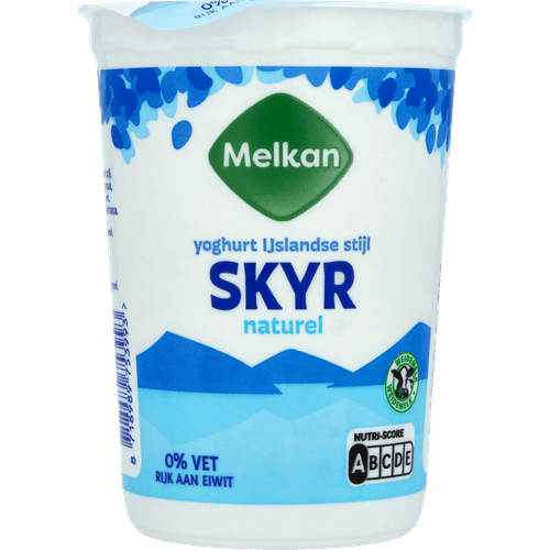 Foto van Melkan Skyr op witte achtergrond