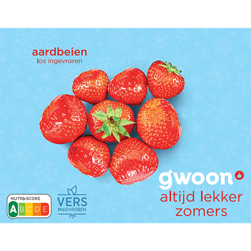 Foto van G'woon Aardbeien op witte achtergrond
