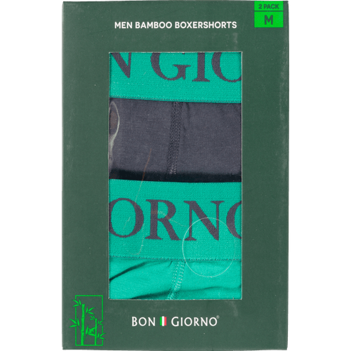 Foto van Bon Giorno Bamboo boxer maat s t/m xxl op witte achtergrond