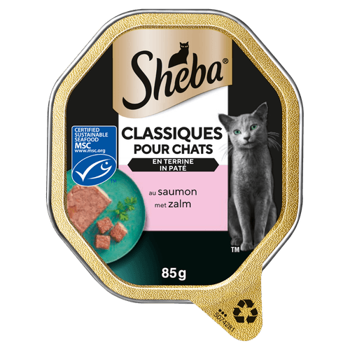 Foto van Sheba classics Paté zalm op witte achtergrond