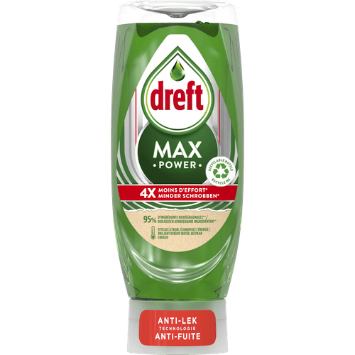 Foto van Dreft Afwasmiddel max power original op witte achtergrond