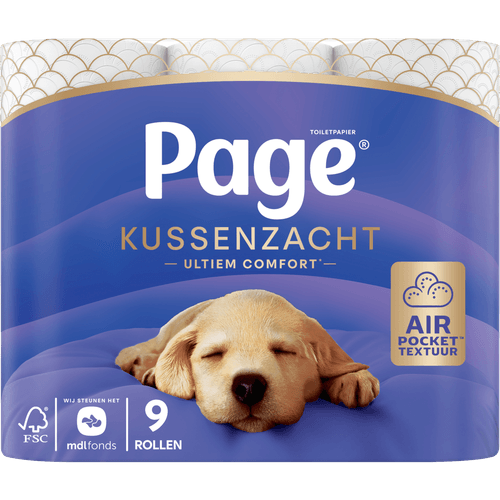 Foto van Page Toiletpapier kussenzacht op witte achtergrond