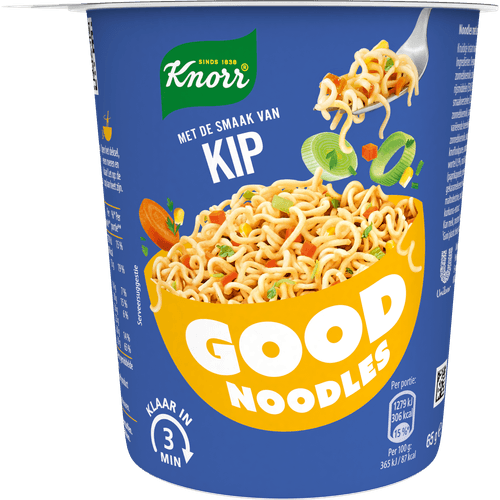 Foto van Knorr Good noodles kip op witte achtergrond