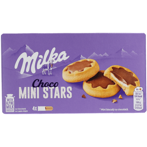 Foto van Milka Choco minis op witte achtergrond