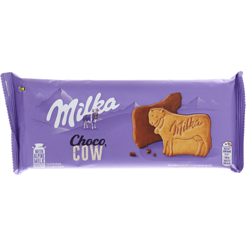 Foto van Milka Choco cow op witte achtergrond