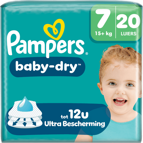 Foto van Pampers Baby-dry maat 7 op witte achtergrond