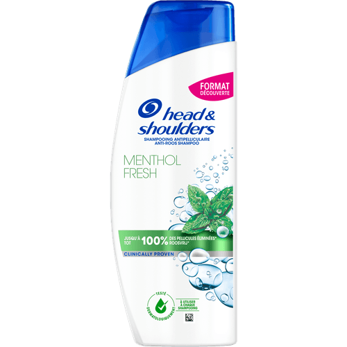 Foto van Head & Shoulders Shampoo menthol fresh op witte achtergrond