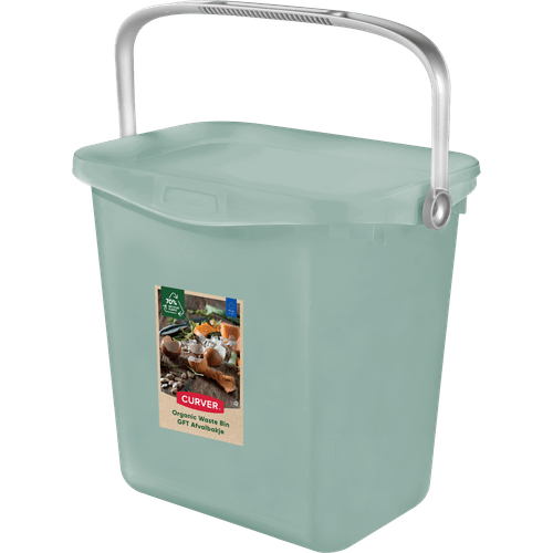 Foto van Gft afvalbakje 6 ltr op witte achtergrond