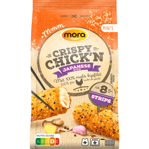 Foto van Mora Crispy chicken japanese style op witte achtergrond