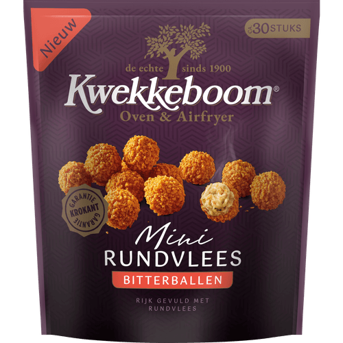 Foto van Kwekkeboom Bitterbal oven mini rundvlees op witte achtergrond